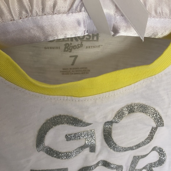 Oshkosh girls size 7, 3/4 sleeve tee shirt - Picture 3 of 3